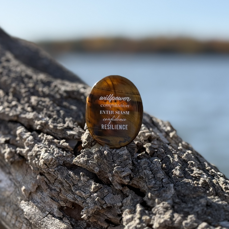 Show details for Willpower Tiger's Eye Worry Stone