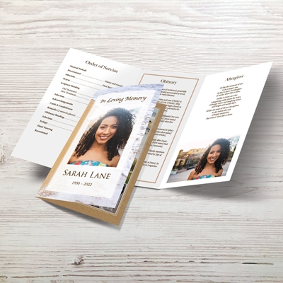 Show details for Foot Prints Memorial Package