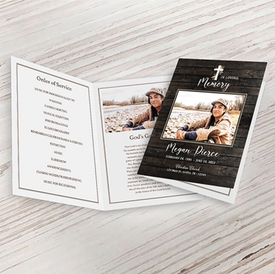 Show details for Rustic Religious Program (8.5x11) 