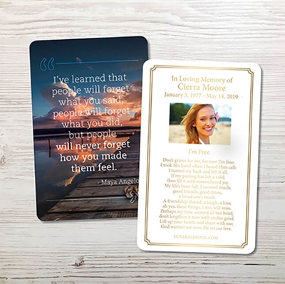 Show details for Never Forget Premium Prayer Card