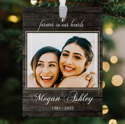 Show details for Wood Frame Rectangle Ornament