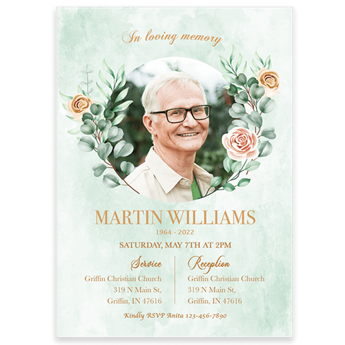 Picture of Multi Floral Invitation