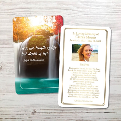 Show details for Depth Of Life Premium Prayer Card