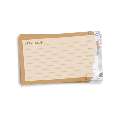 Show details for Foot Prints Remember Card