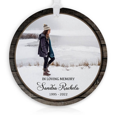 Show details for Rustic Border Circle Ornament