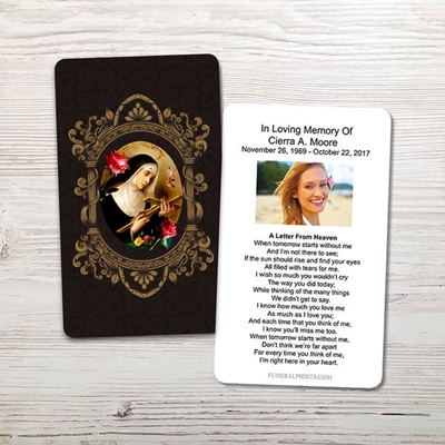 Show details for St. Rita Memorial Card