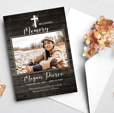 Show details for Rustic Religious Announcement