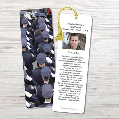 Picture of Police Salute Bookmark