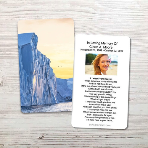 Picture of Glacier Memorial Card