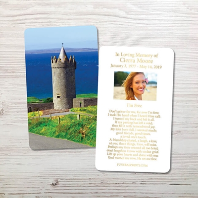 Show details for Doonagore Castle Gold Foil Memorial Card