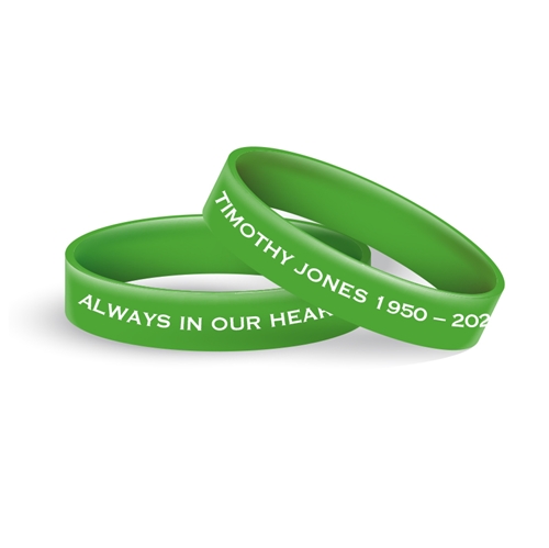 Picture of Green and White Classic Wristband