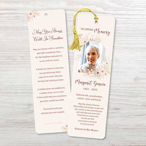 Picture of Multi Floral Border Bookmark