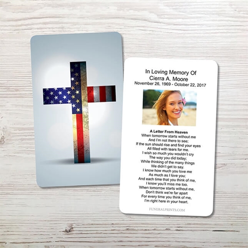 Picture of American Cross Memorial Card