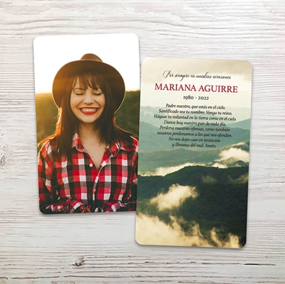 Show details for Green Mountains Spanish Memorial Card