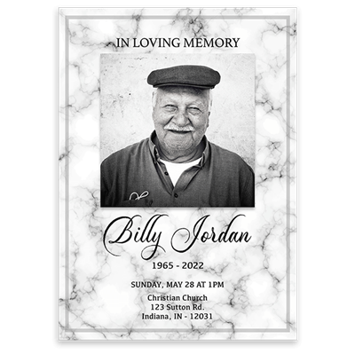 Show details for White Marble Invitation