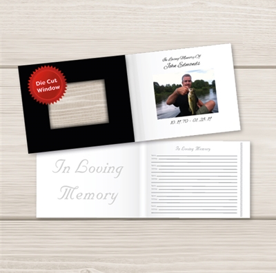 Show details for Black Sign In Guest Book