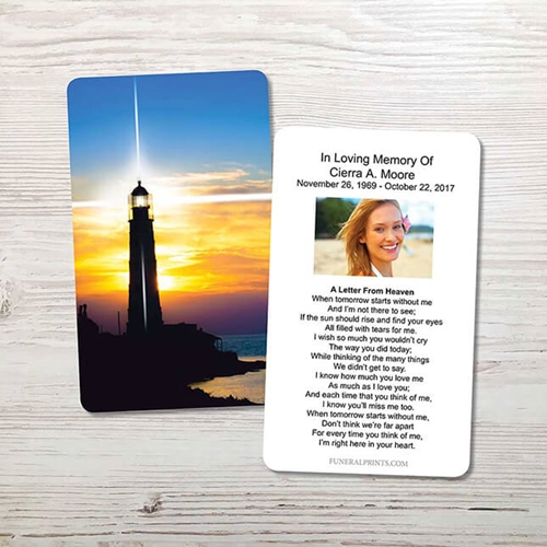 Picture of Lighthouse Memorial Card