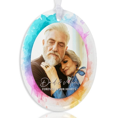 Show details for Vibrant Oval Ornament