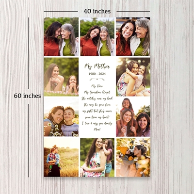 Show details for 10 Photo Collage Blanket
