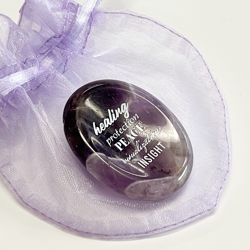 Show details for Healing Amethyst Worry Stone