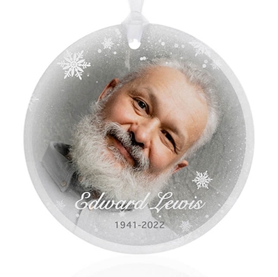 Show details for Snowflakes Circle Ornament