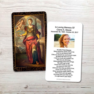 Show details for St. Lucy Memorial Card