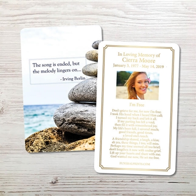 Show details for Melody Premium Prayer Card