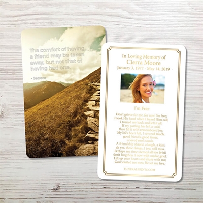 Show details for Mountainside Premium Prayer Card