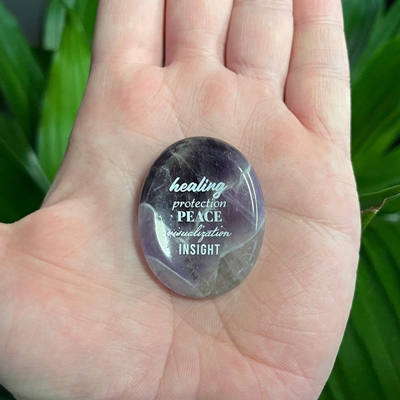 Show details for Healing Amethyst Worry Stone