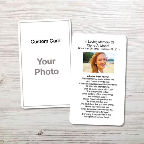 Picture of Custom Memorial Card - Guided V2 2