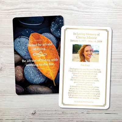 Show details for Do Not Be Afraid Premium Prayer Card