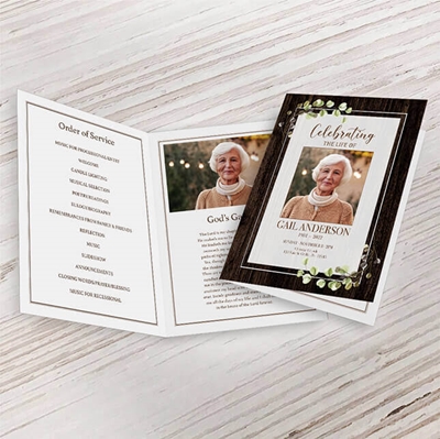 Show details for Rustic Brown Memorial Package