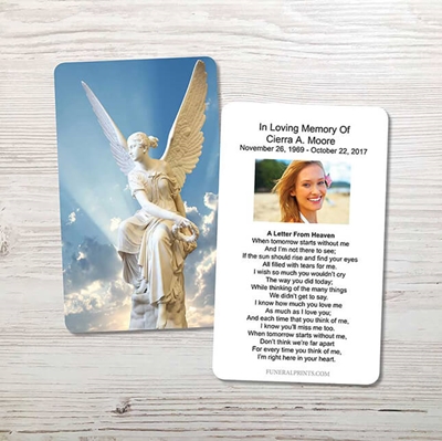 Show details for Angel 2 Memorial Card 