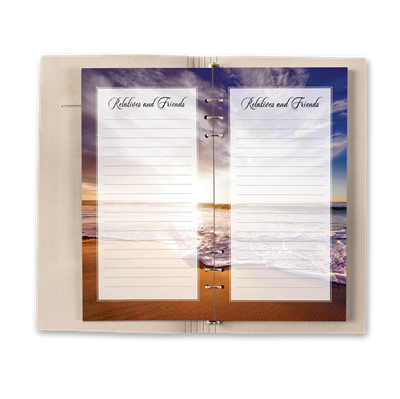 Show details for Oceanfront Guest Book - Brown