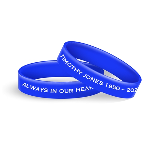 Picture of Blue and White Classic Wristband
