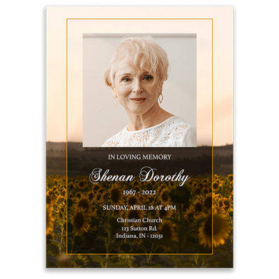 Show details for Sunflower Invitation