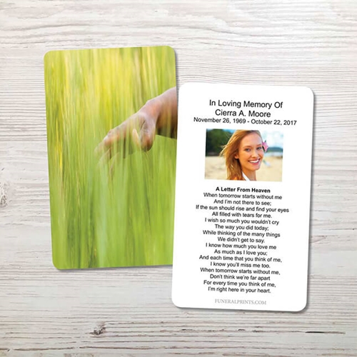 Picture of Green Meadow Memorial Card