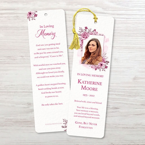 Picture of Pink Floral Bookmark