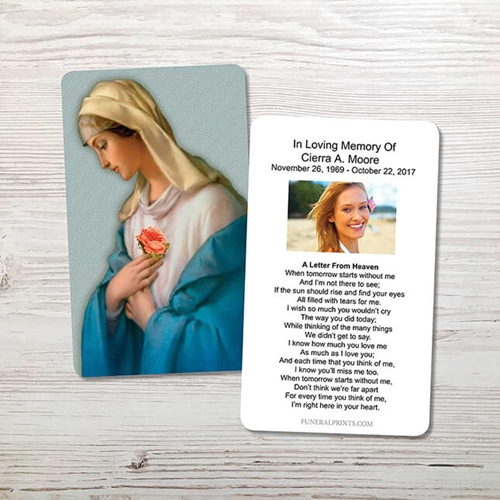 Picture of Mystical Rose Memorial Card