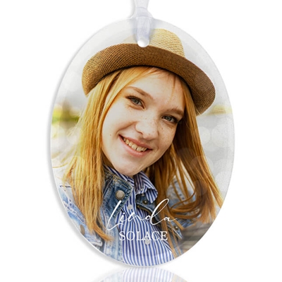 Show details for Bokeh Oval Ornament