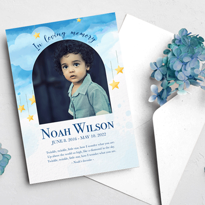 Show details for Sky Star Watercolor Announcement