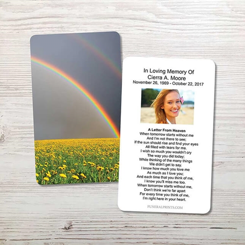 Picture of Rainbow Memorial Card