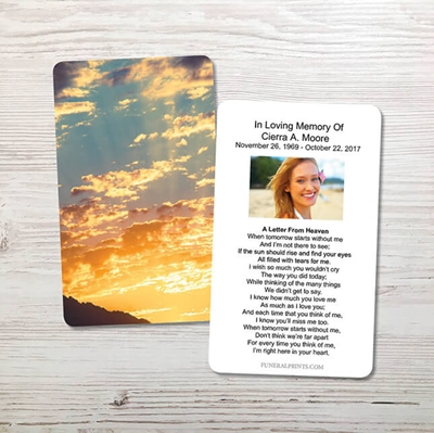 Show details for New Day Memorial Card