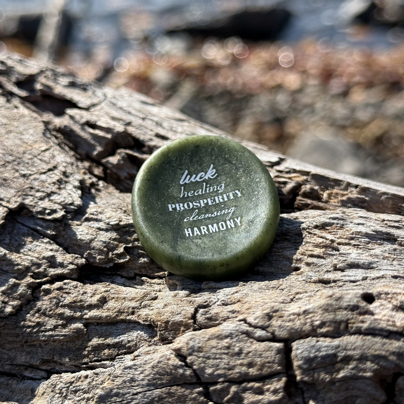 Show details for Luck Green Jade Worry Stone